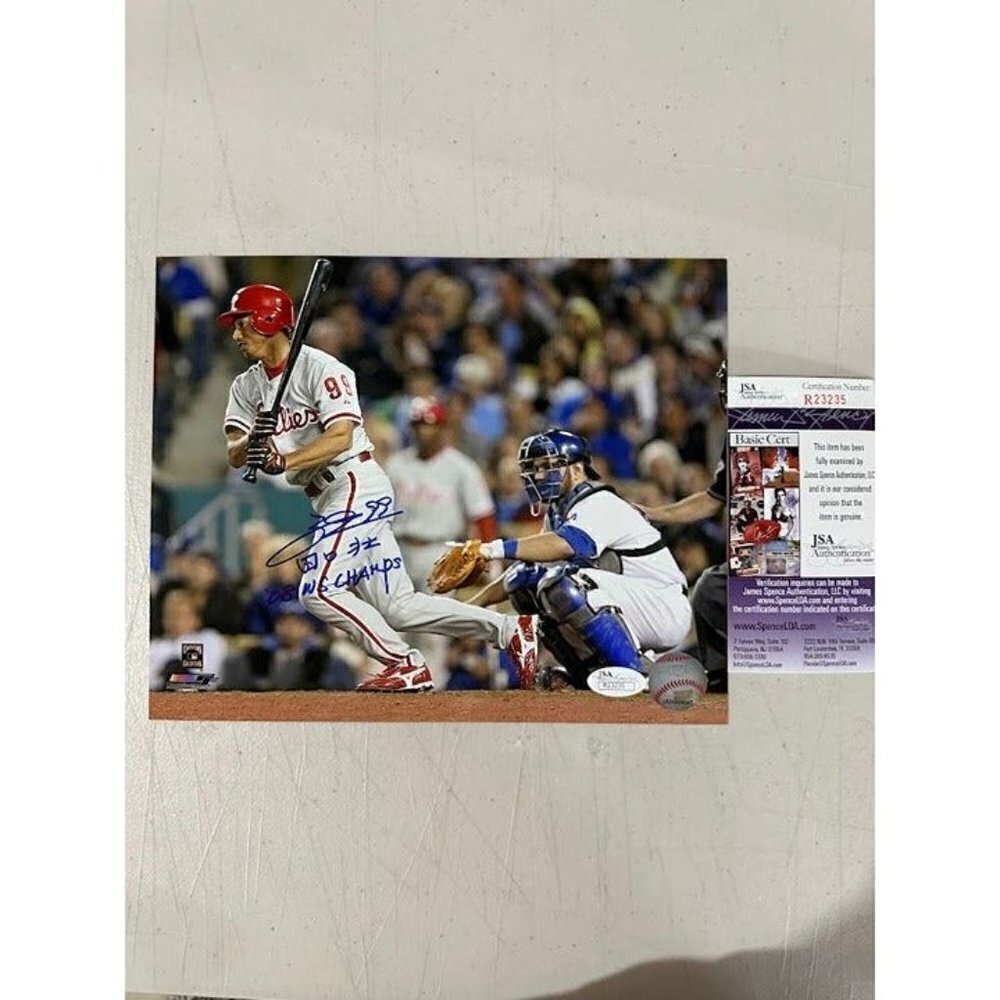So Taguchi signed autographed Philadelphia Phillies 8x10 Photo JSA